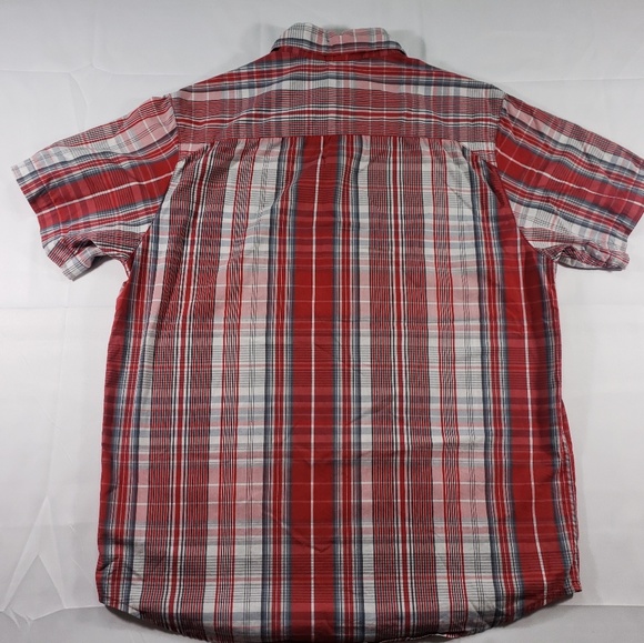 columbia men's size small red plaid shirt - Picture 4 of 4